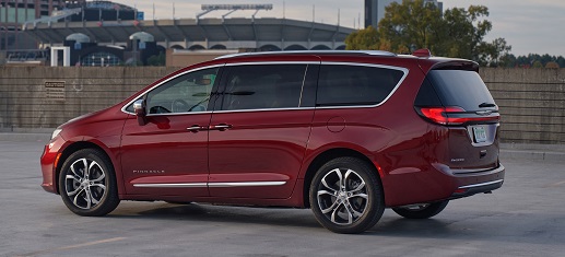 Chrysler Pacifica facelift 2021, minivan, horse power, technical specifications, carspec, curb weight