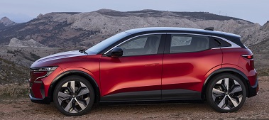 Renault Megane E-Tech EV40 2021, kWh, technical specifications, car specs, curb weight