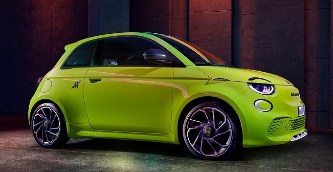 Discover new electric power style and a new powerful sound, Abarth 500e, technical specifications, specs, carspec