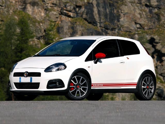 Abarth Grande Punto hatchback car, turbo t-jet, models, specs, curb weight, dimensions